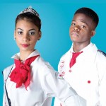 Image: Delan Charlemagne a student at the Entrepot Secondary School, (E.S.S),and Tania Foster, a student at Sir Arthur Lewis Community College, (SALCC)
